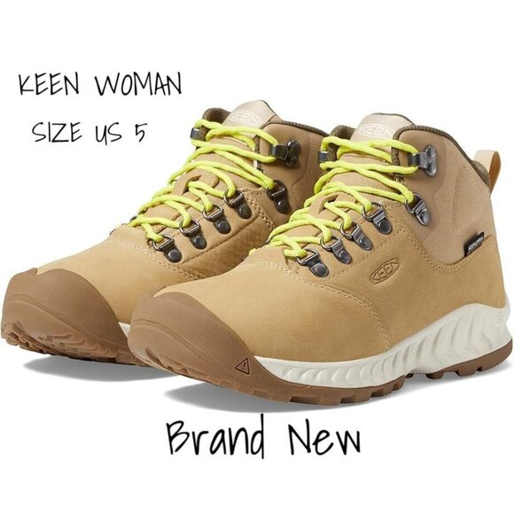 Keen Women's NXIS Explorer Mid Rise Waterproof Boots - Size 5, New - Picture 1 of 7